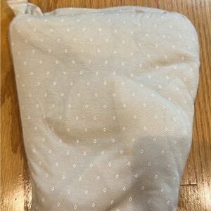 Solly baby, neutral greige / cream Swiss dot fabric